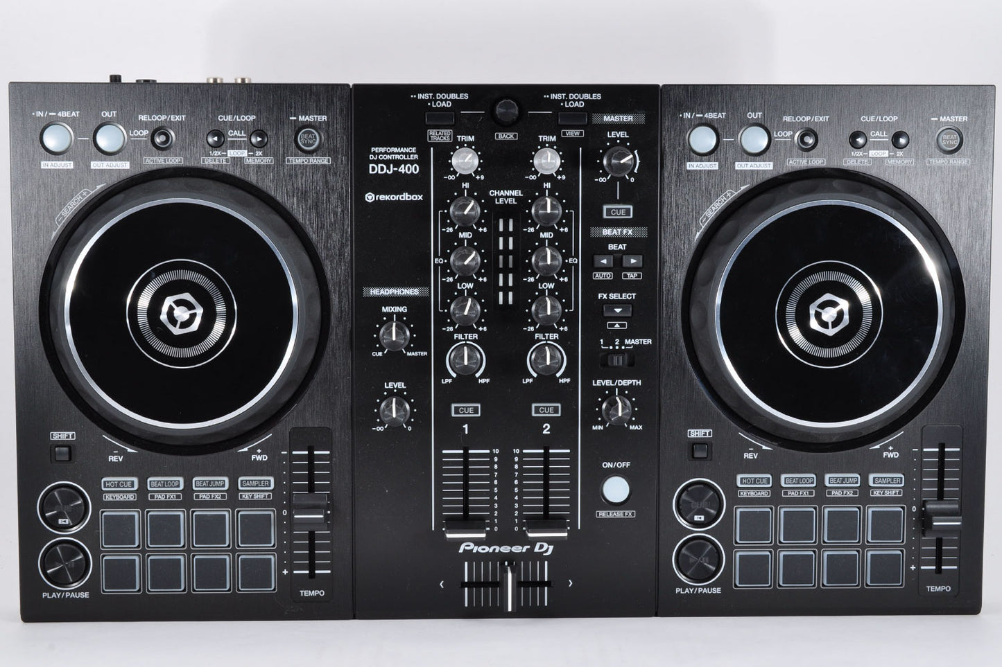 Pioneer DDJ-400 DJ Controller 2ch Channel Rekordbox w/Original Box DustCover USBcable Made In Malaysia 2019 Used From Japan #SLMP175087NN