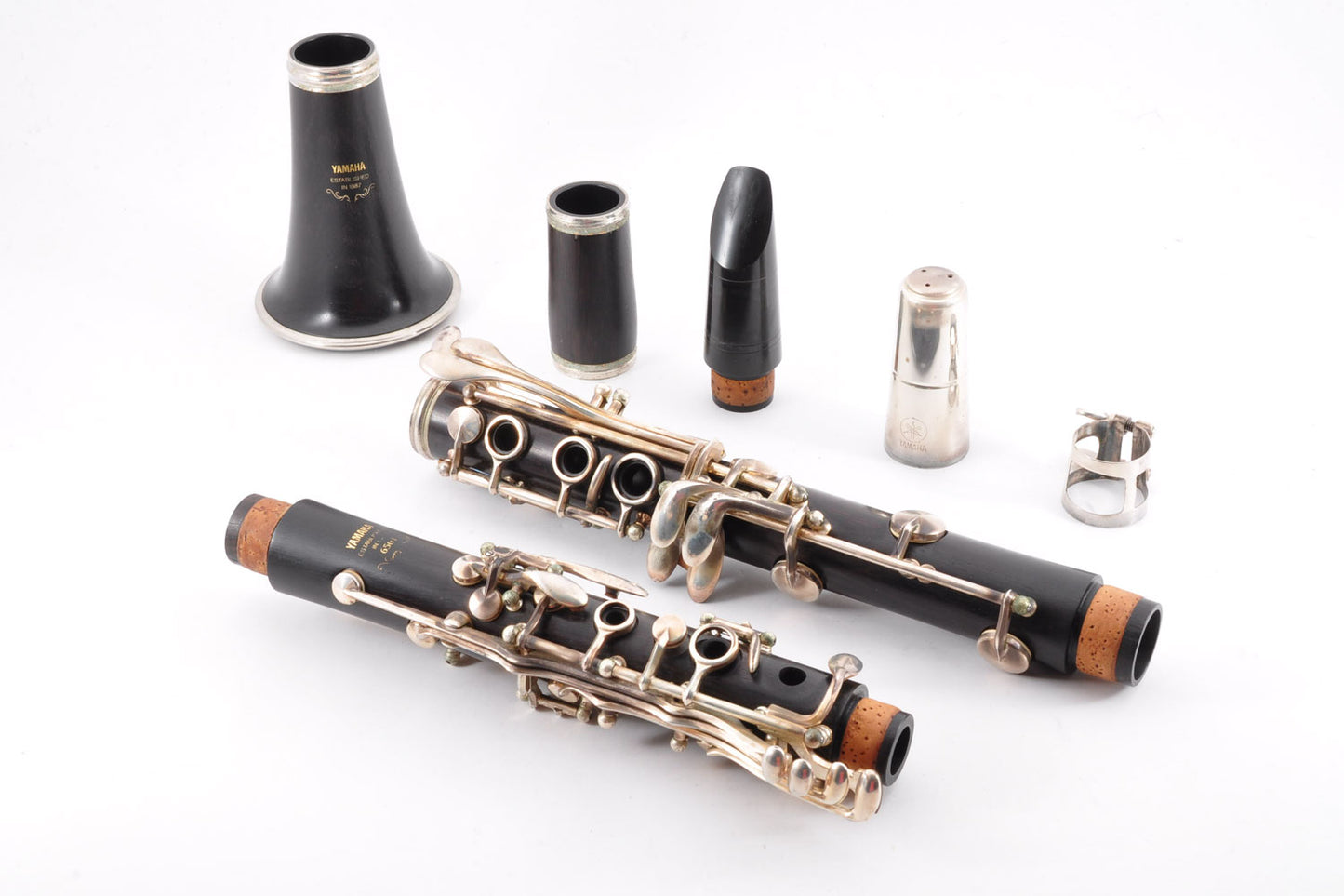 Yamaha YCL-650F Clarinet Bb w/Case Mouthpiece Ligature Made In Japan Used From Japan #004076