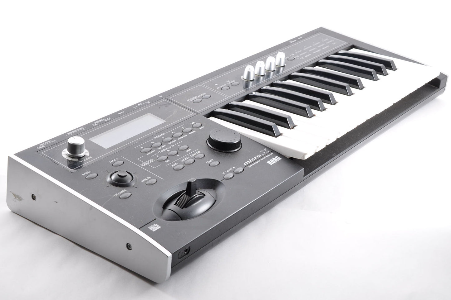 Korg MICRO X Synthesizer Digital 25 Key Keyboard w/Adapter&Hardcase Used From Japan #691