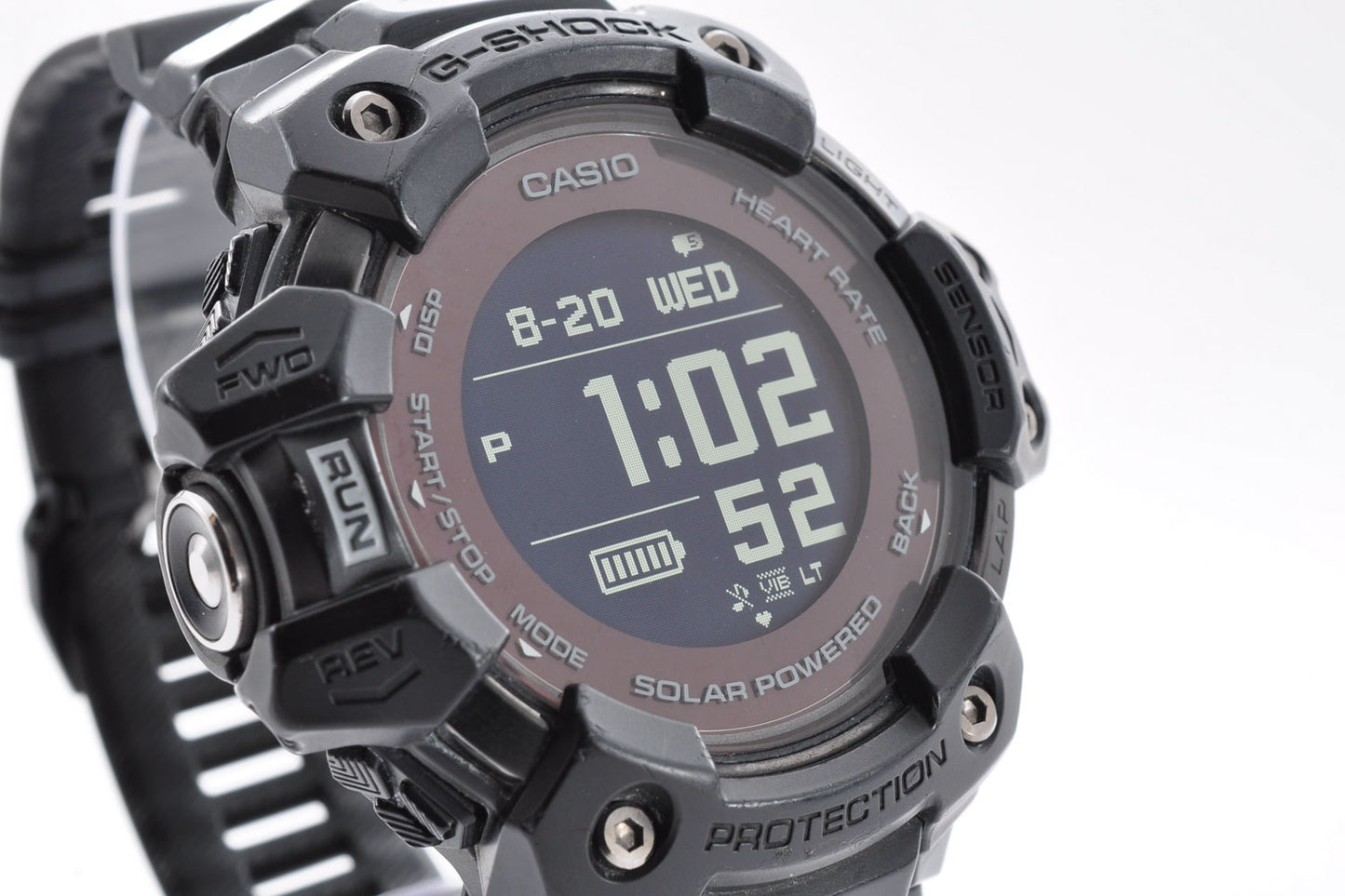 Casio G-SHOCK GBD-H1000-1JR Black Resin w/Case Cable 3475 Used From Japan