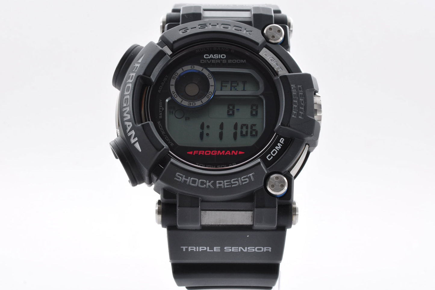 CASIO G-SHOCK GWF-D1000-1JF Master of G FROGMAN Triple Sensor 3445 Used From Japan
