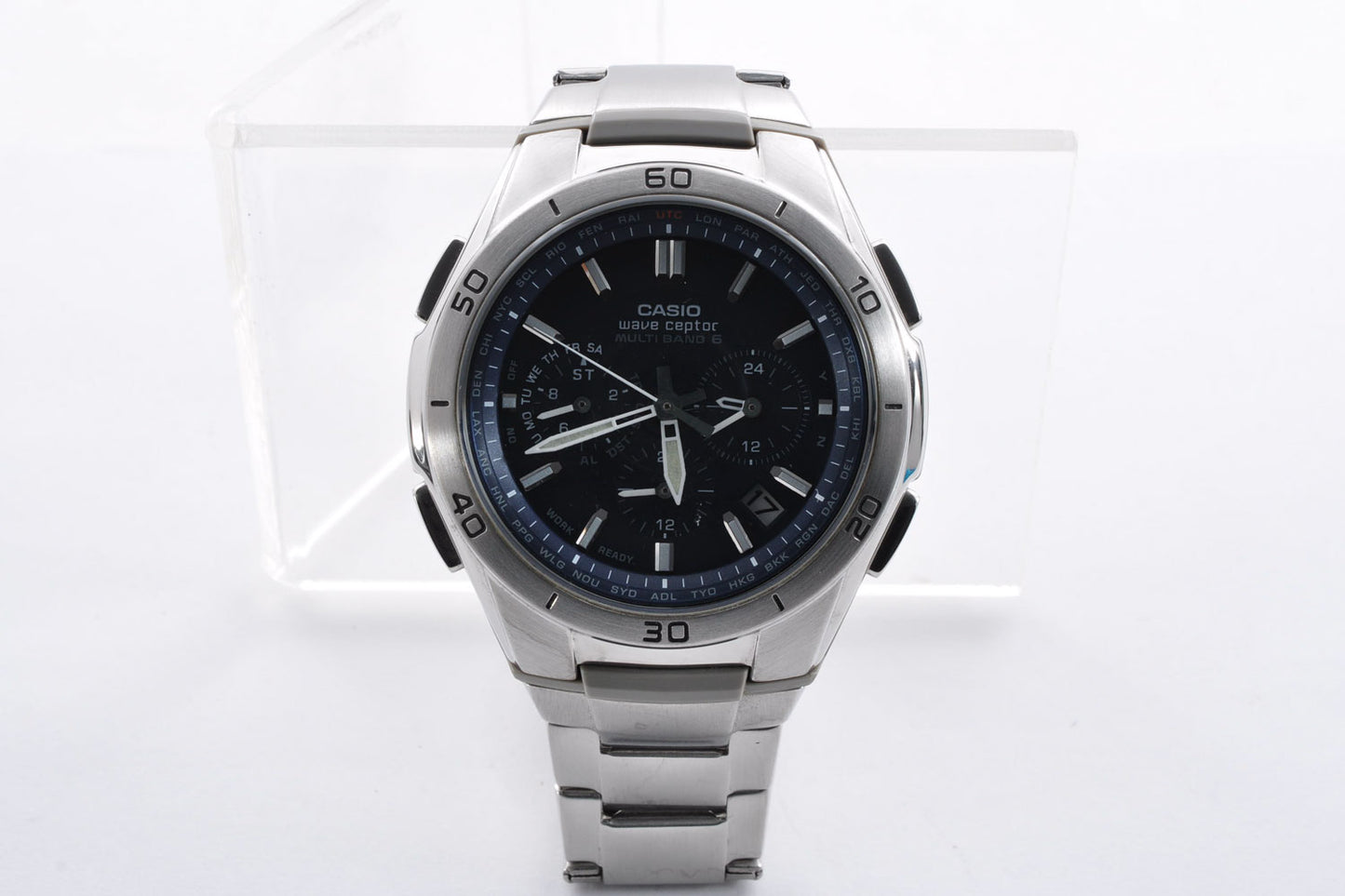 Casio Wave Ceptor WVQ-M410 Men's Tough Solar Radio-Controlled Watch 5174 Used From Japan