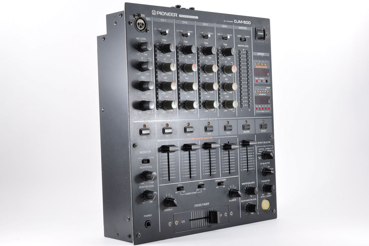 Pioneer DJM-500 Professional 4-Channel DJ Mixer Built-in Effects Working Used From Japan #RC1005893YE