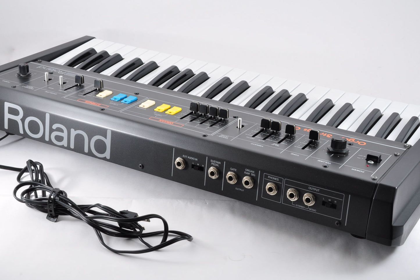 Roland RS-09 Organ Strings Good Condition Analog Keyboard Synthesizer w/Hardcase Used From Japan #998843