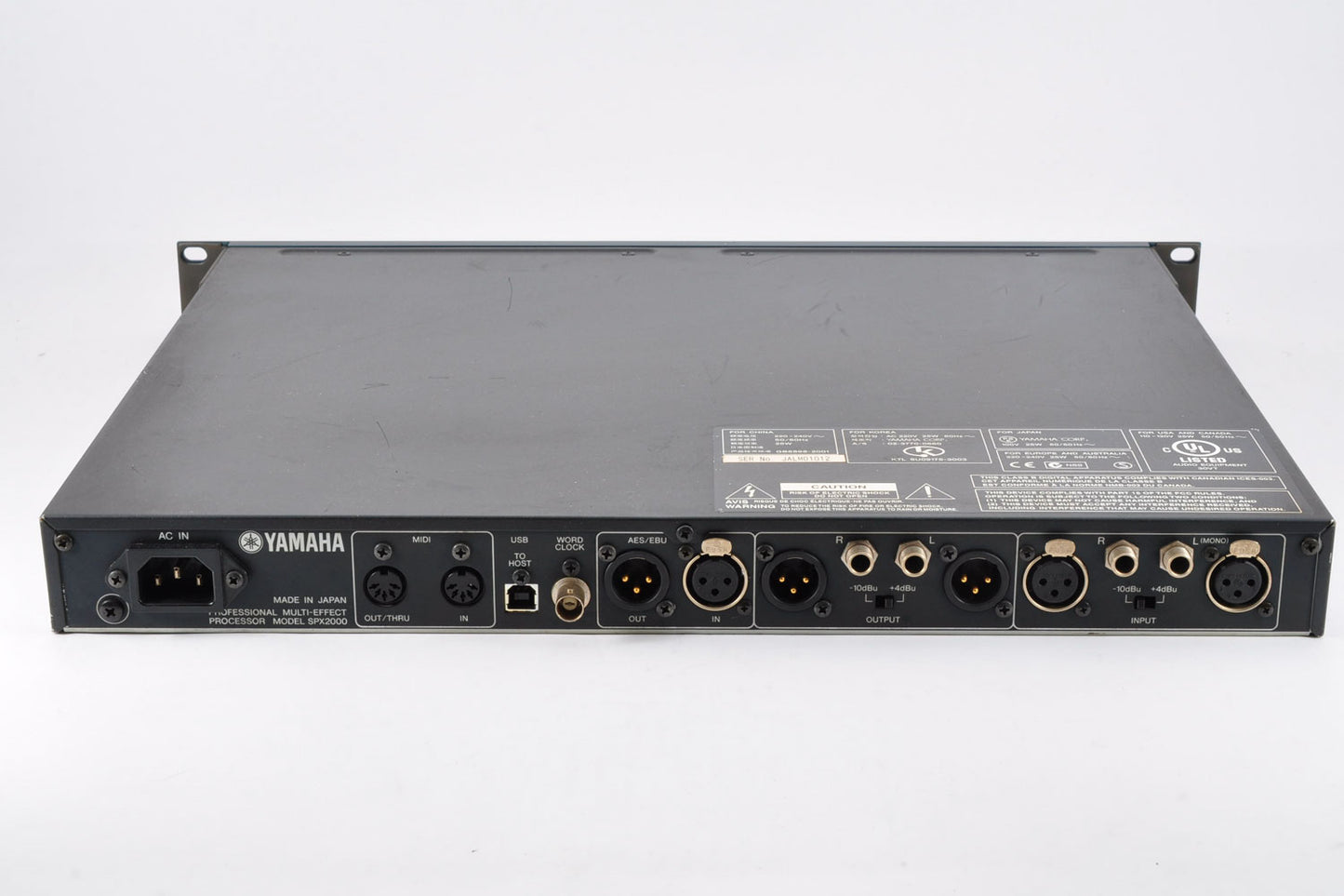 Yamaha SPX2000 Professional Digital Multi Effects Processor Made In Japan Used From Japan #JAL01012