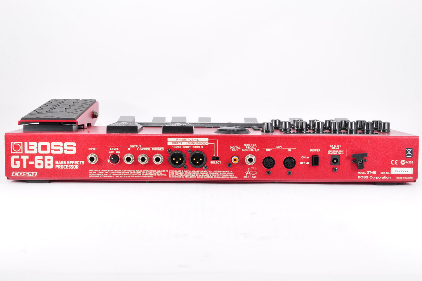 Boss GT-6B Multi Bass Guitar Effects Processor Pedal w/Adapter Used From Japan #AU49999