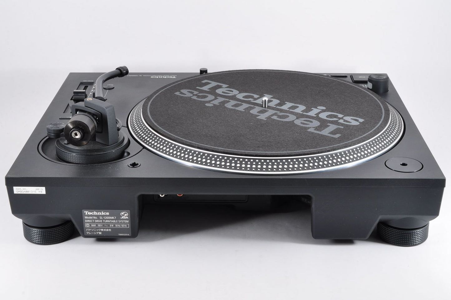 Technics SL-1200MK7 Direct Drive DJ Turntable Record Player w/Dust Cover Used From Japan #GM9GA001316