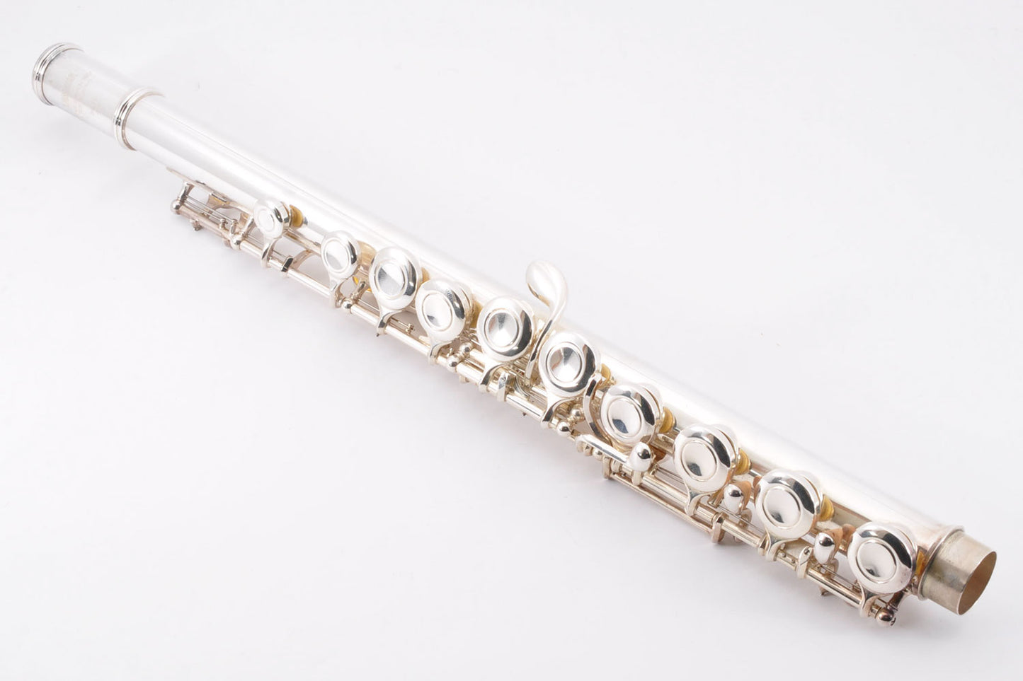 Yamaha YFL-411Ⅱ Flute Silver Made In Japan w/Hardcase&Carrybag Used From Japan #306141