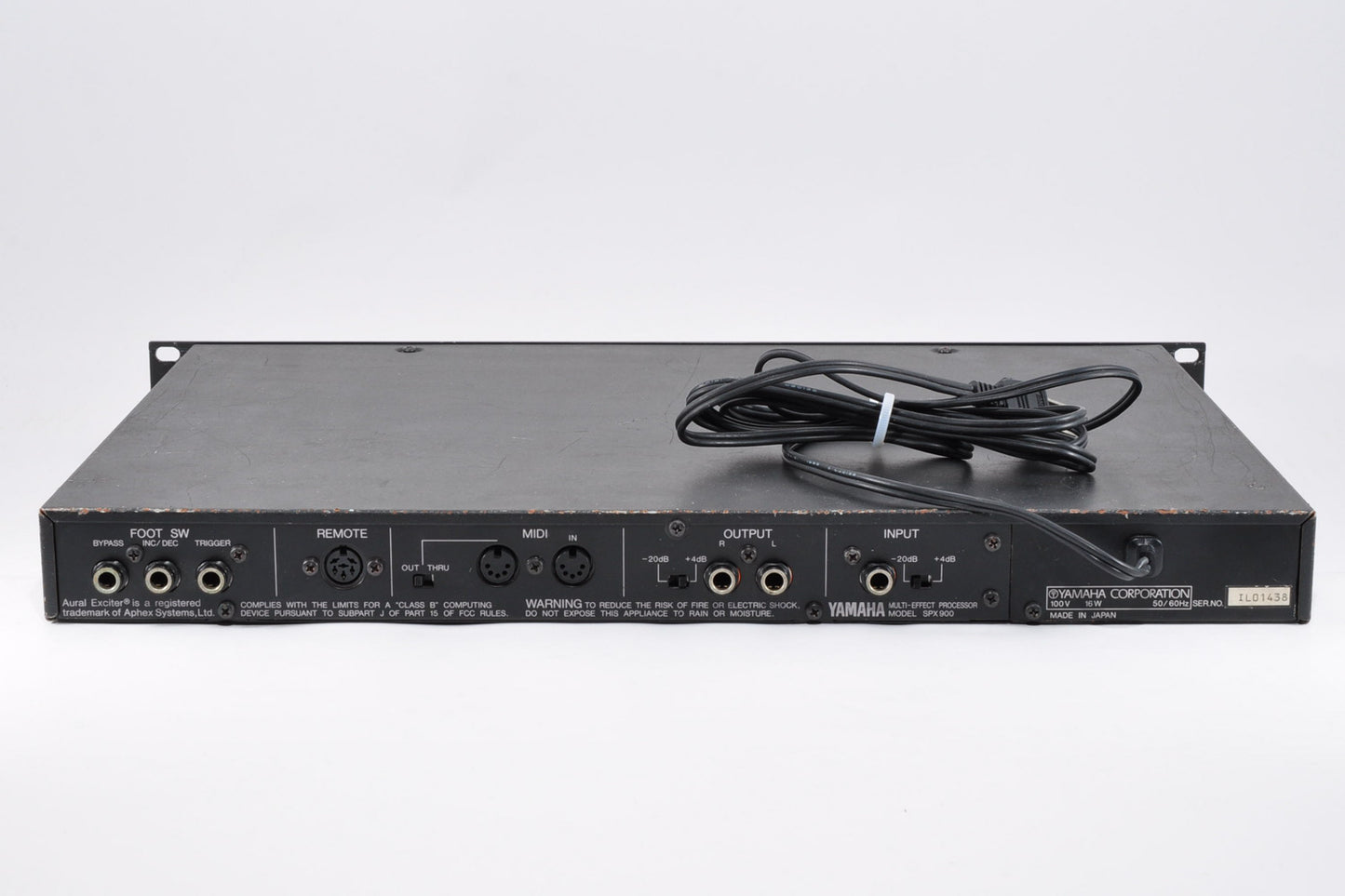 Yamaha SPX900 Professional Multi Effects Sound Processor Made In Japan 1U Rack Used From Japan #IL01438