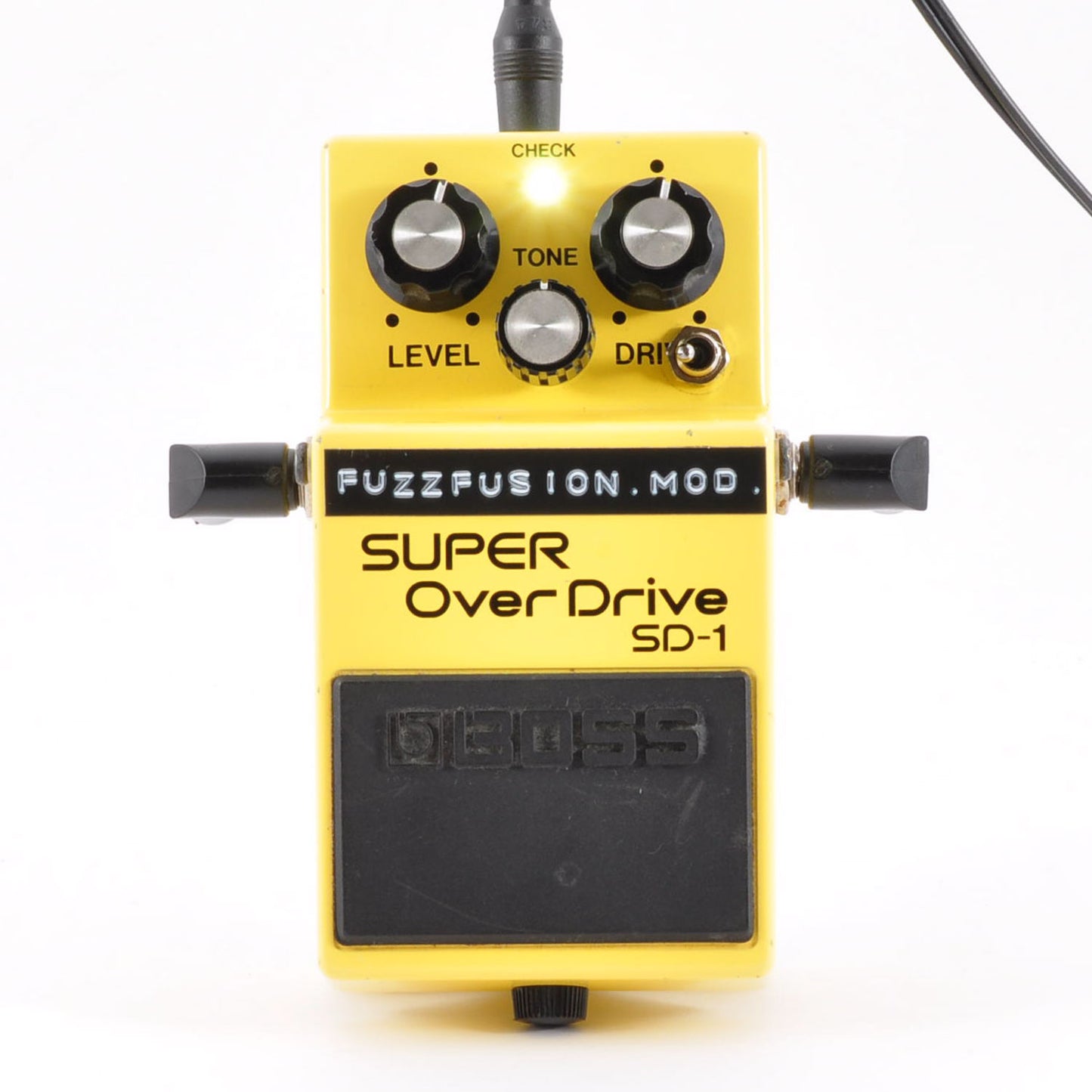 Boss SD-1 Modified FuzzFusion SuperOverdrive Clipping 1N34A&LED3mm Used From Japan #OP64373