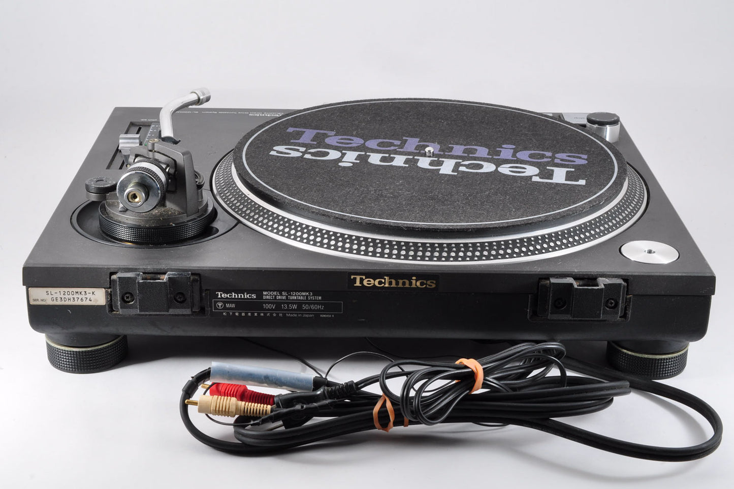 Technics SL-1200MK3 Quartz Drive Turntable System Made In Japan w/Dust Cover Used From Japan #GE3DH37674