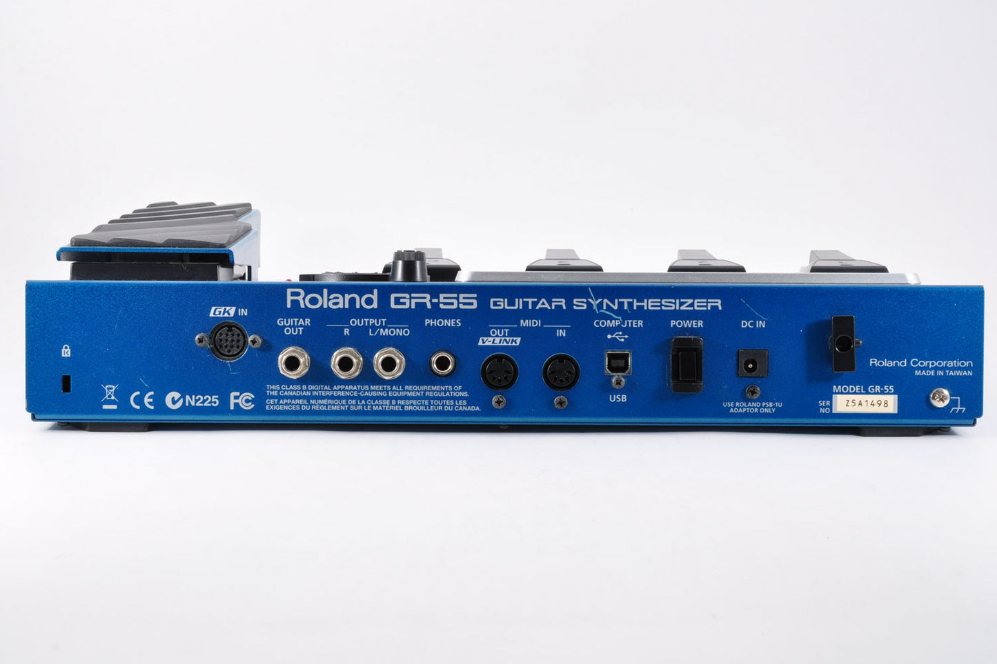 Roland GR-55 Guitar Synthesizer Multi Effects Pedal Blue w/Adapter Used From Japan #Z5A1498