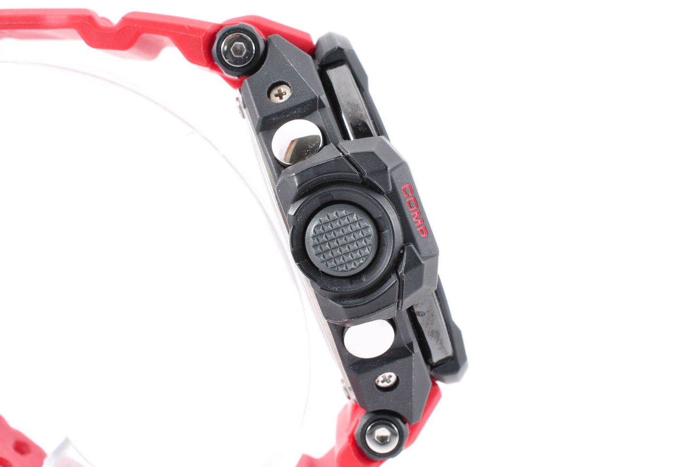 Casio G-Shock GA-1000-4B Aviation Black Dial Red Resin Quartz Men's Watch Used From Japan
