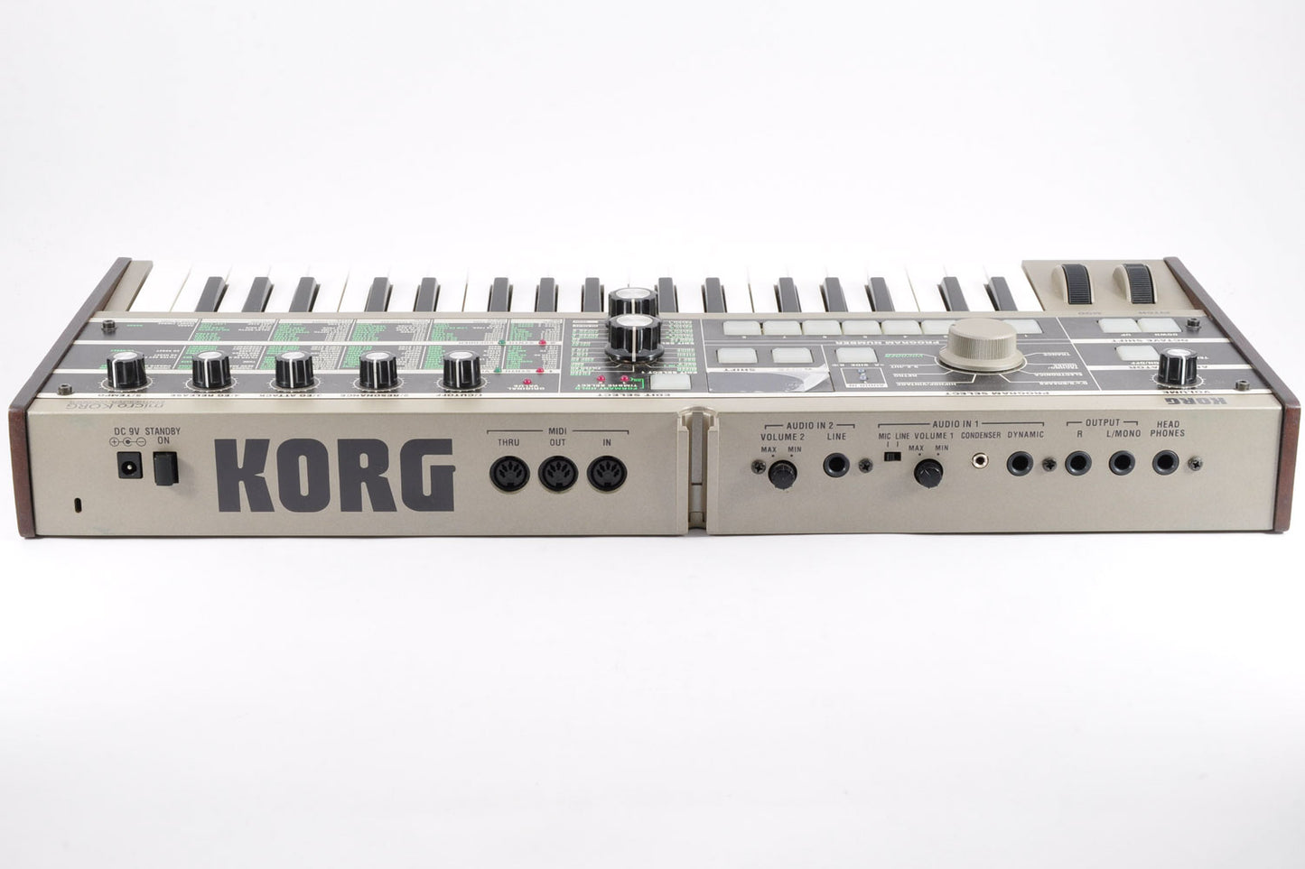 Korg microKORG Synthesizer/Vocoder Keyboard 37Keys w/Softcase Microphone Used From Japan #019887