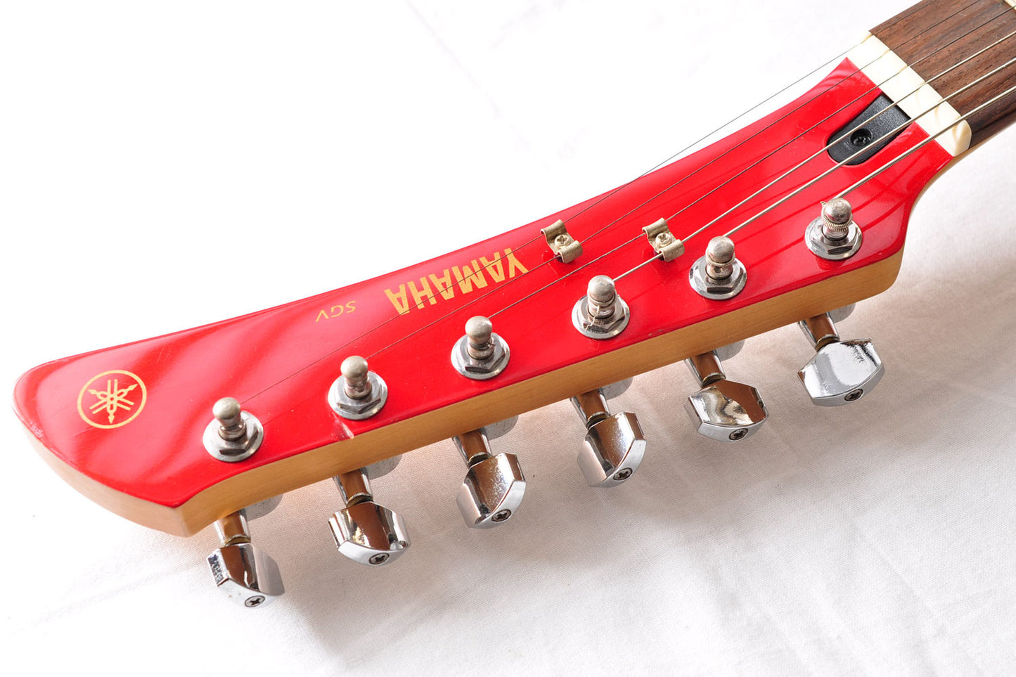 Yamaha SGV300 Electric Guitar Red Color w/Tremolo Arm & Soft Case Used From Japan