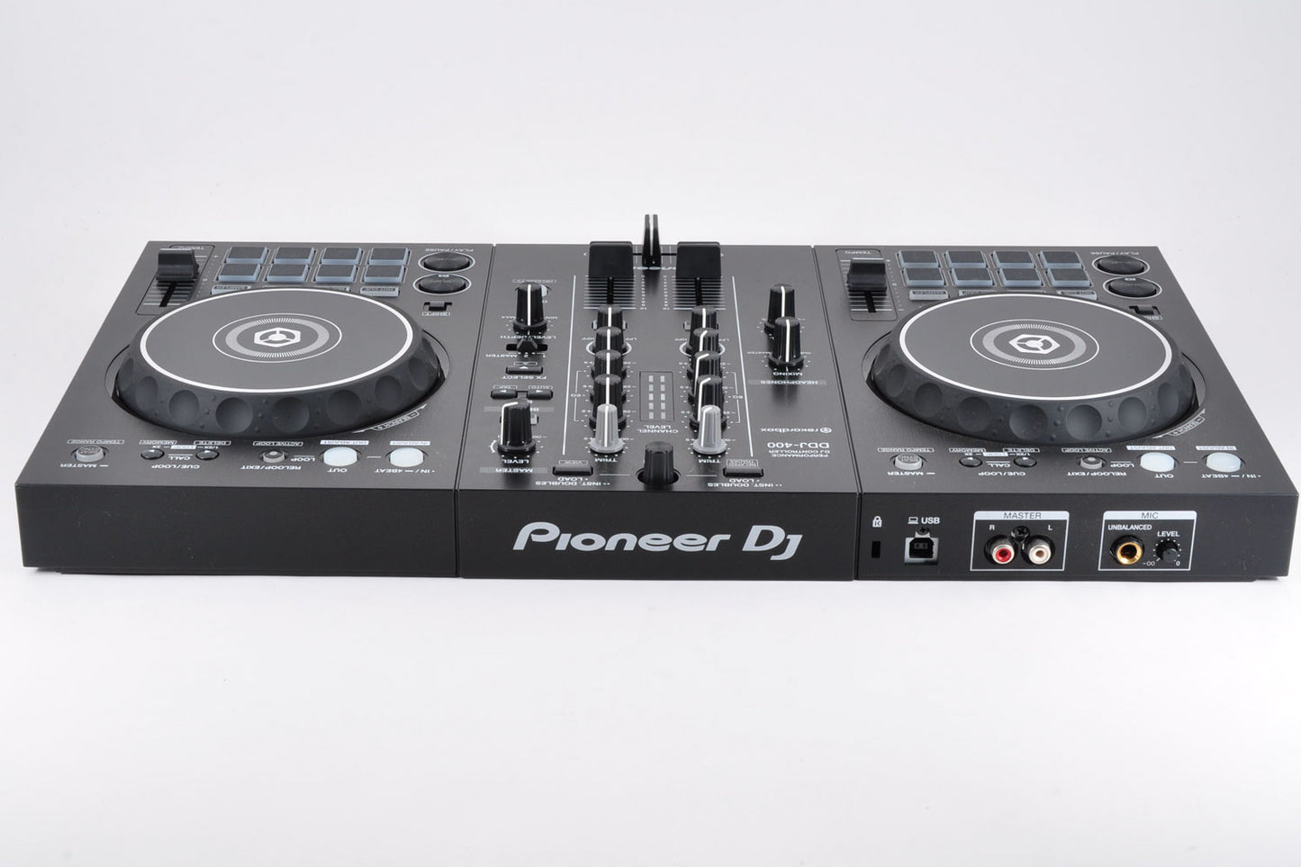 Pioneer DDJ-400 DJ Controller 2ch Channel Rekordbox w/Original Box DustCover USBcable Made In Malaysia 2019 Used From Japan #SLMP175087NN