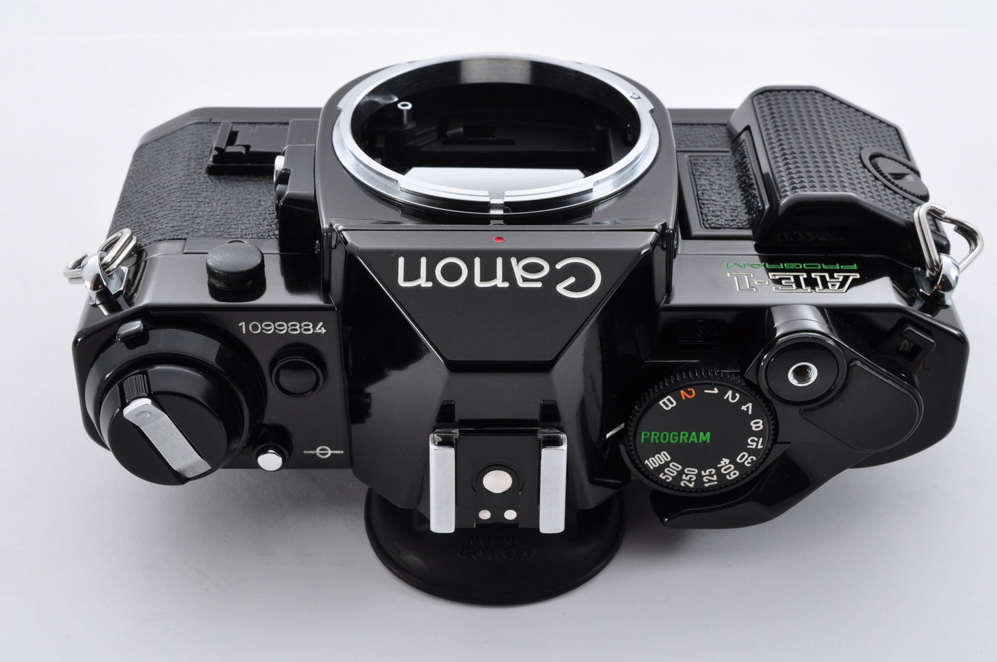 Canon AE-1 Program Black 35mm SLR Camera New FD 50mm F1.4 Maintained From Japan #1099884