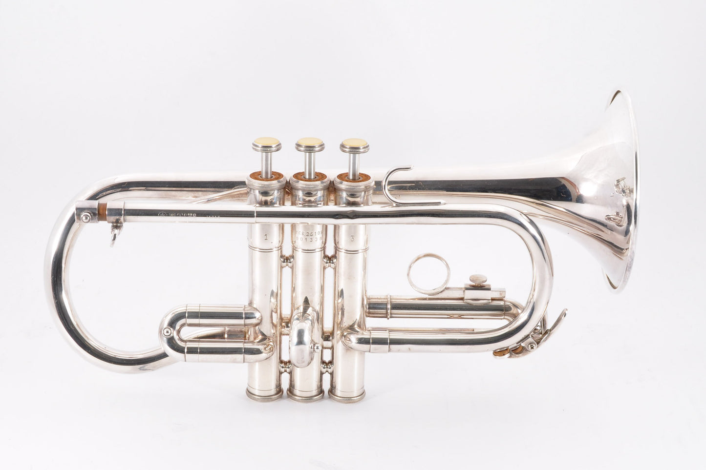Yamaha YCR-2610S Cornet Silver Key Eb w/Hardcase&Mouthpiece Used From Japan #1338