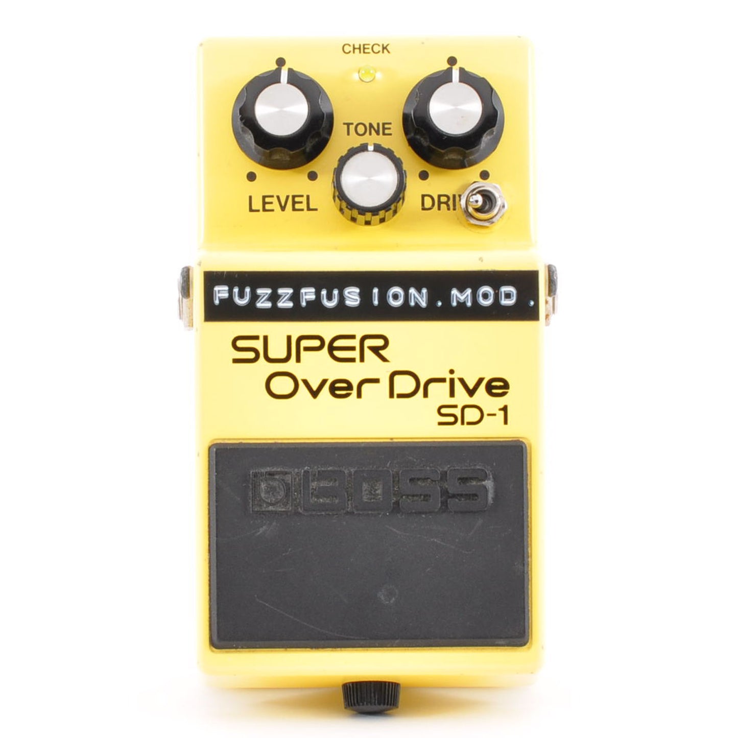 Boss SD-1 Modified FuzzFusion SuperOverdrive Clipping 1N34A&LED3mm Used From Japan #OP64373