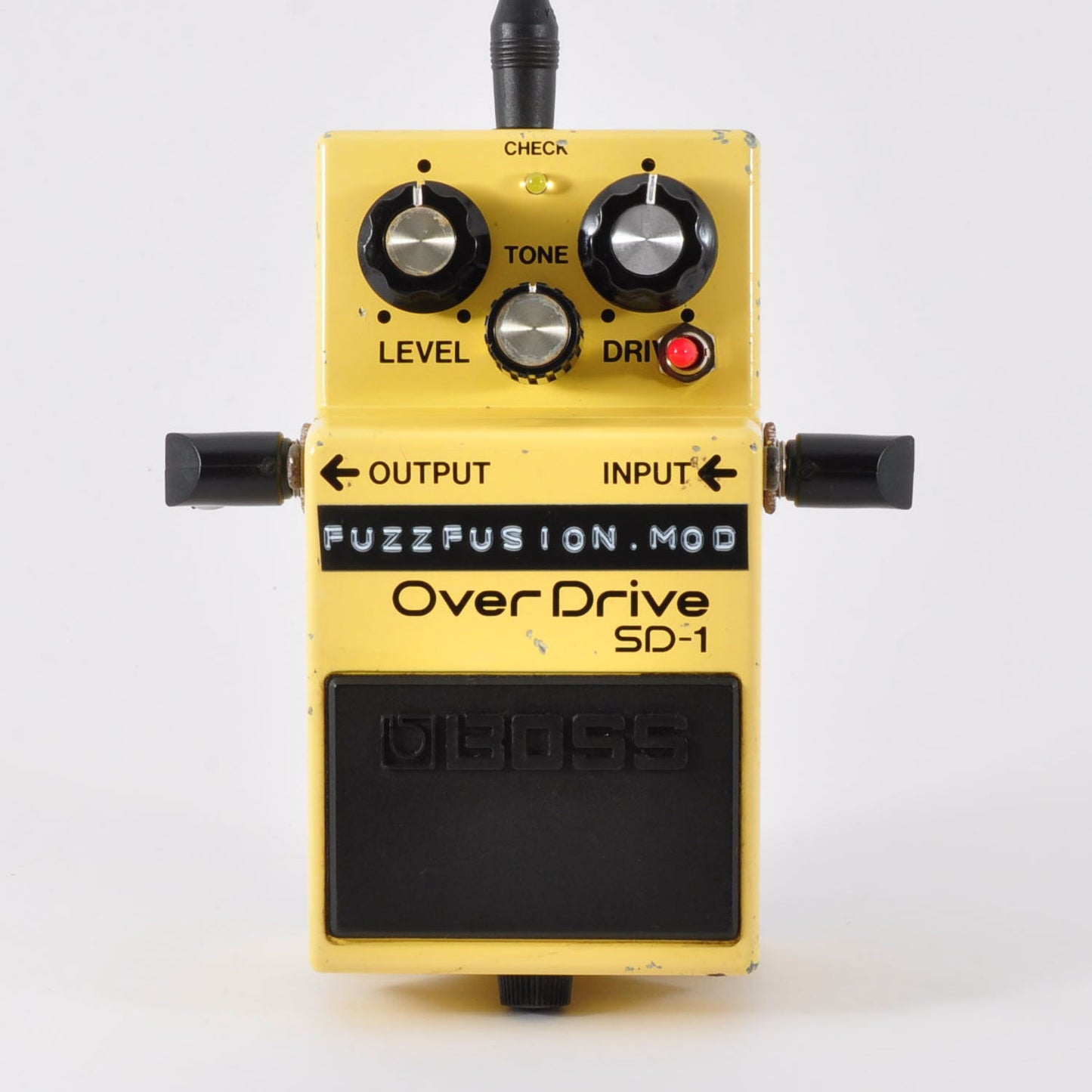 Boss SD-1 Modified FuzzFusion SuperOverdrive Clipping 1N34A&LED3mm Used From Japan #JJ79777