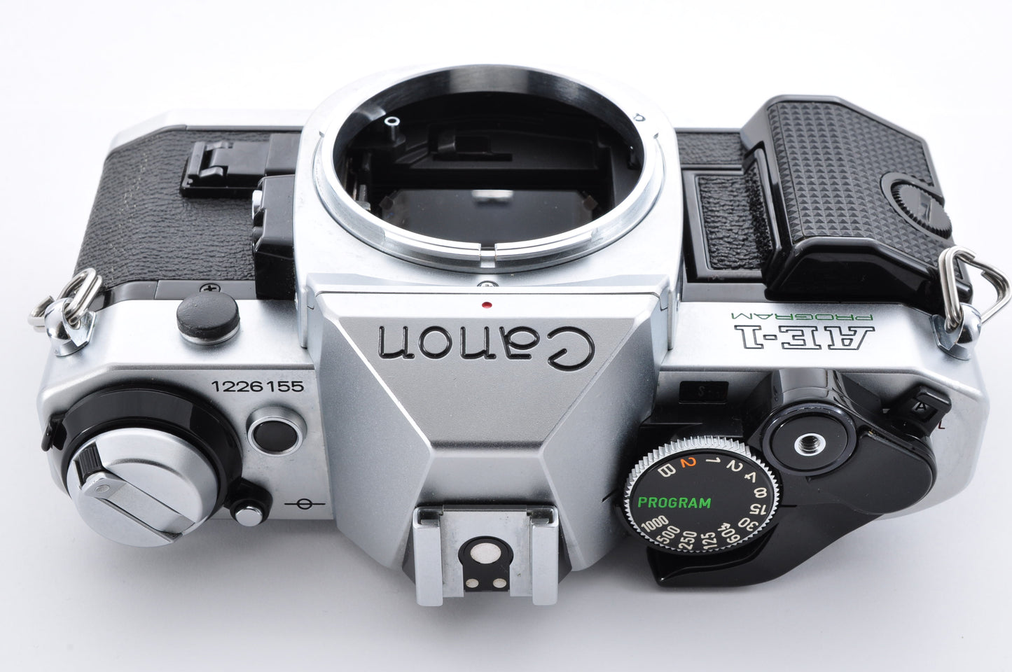 Canon AE-1 Program Silver Maintained SLR 35mm Film Camera NFD 50mm f1.4 From Japan #1226155