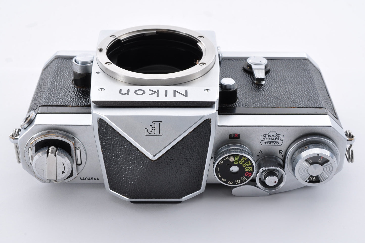 Nikon F Eye Level Silver S/N6404544 Early model Mt Fuji Mark 35mm SLR Film Camera From Japan