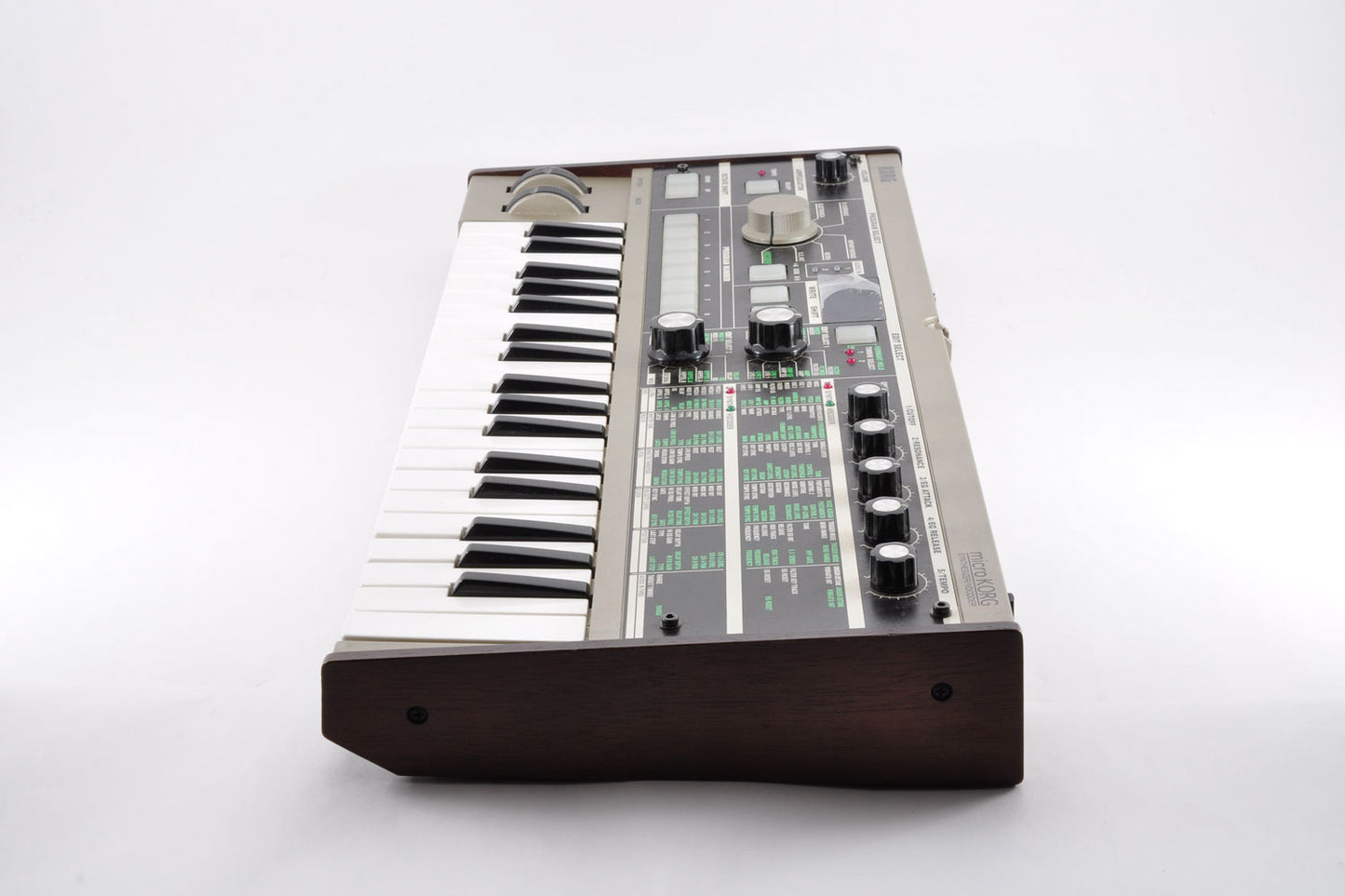 Korg microKORG Synthesizer/Vocoder Keyboard 37Keys w/Softcase Microphone Used From Japan #019887