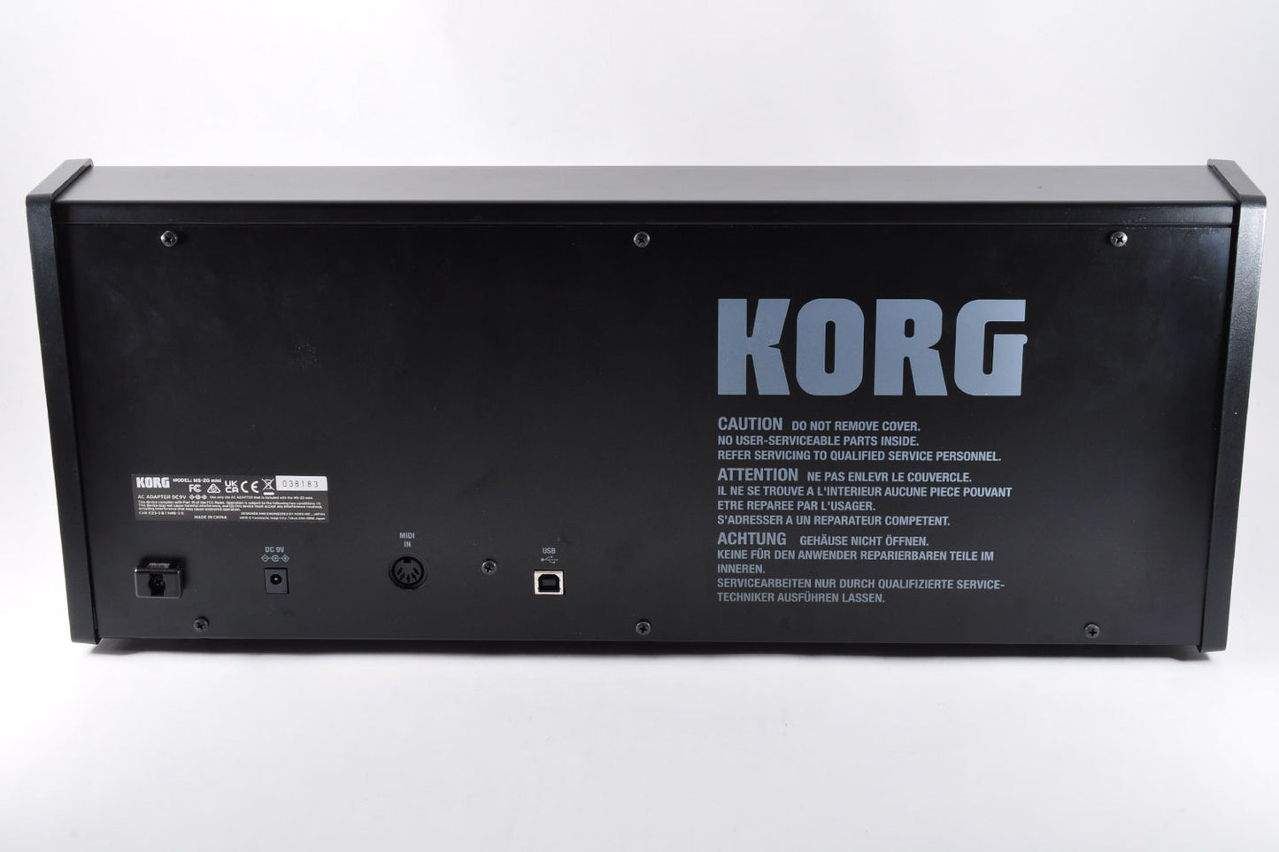 Korg MS-20 Mini Monophonic Synthesizer w/Adapter Patchcables Used From Japan #038183