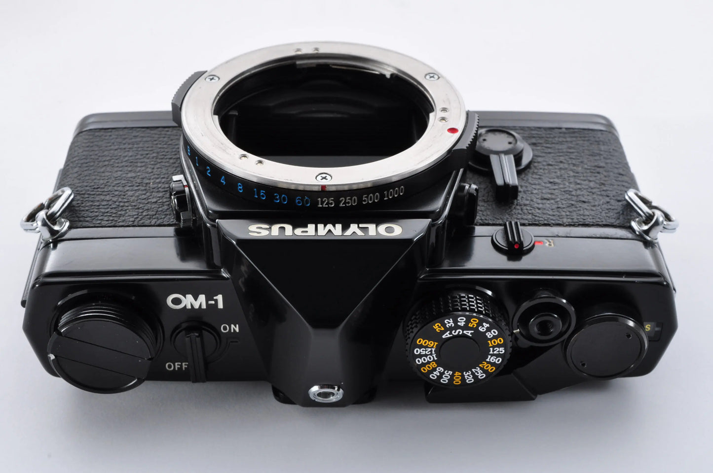 Olympus OM-1 Black 35mm SLR Film Camera F.ZUIKO AUTO-S 50mm F1.8 Near mint From Japan #804370