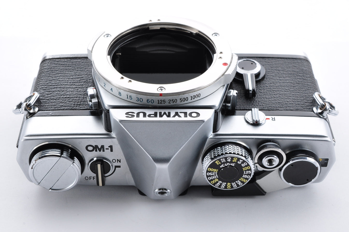OLYMPUS OM-1 Silver Late model Maintained Meter Works SLR Film Camera From Japan #1080593