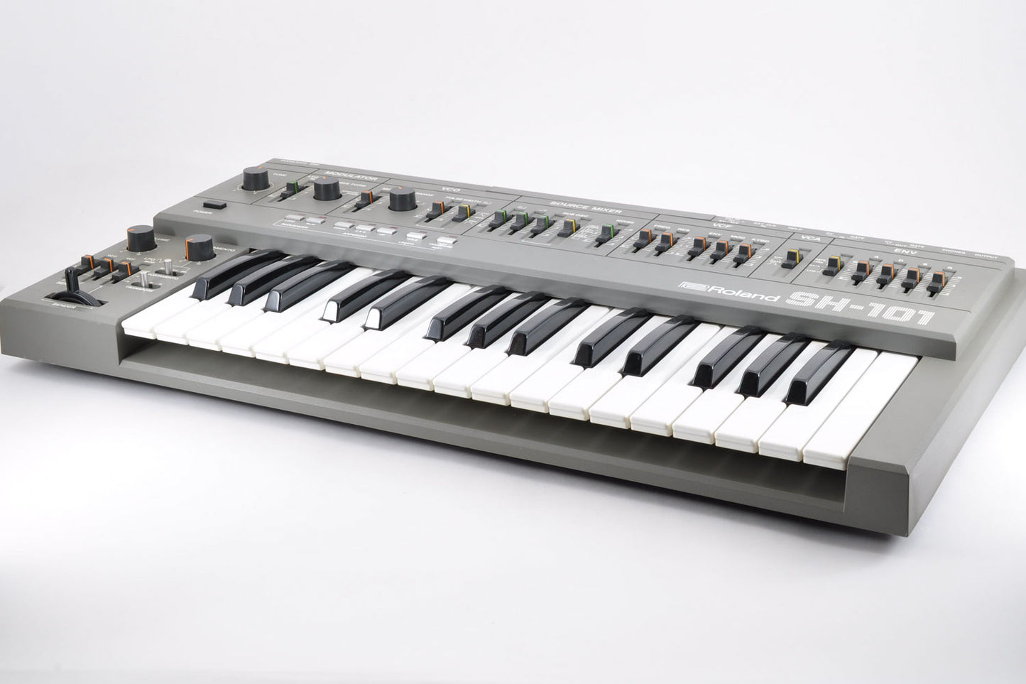 Roland SH-101 Monophonic Analog Synthesizer Keyboard Excellent Condition Used From Japan