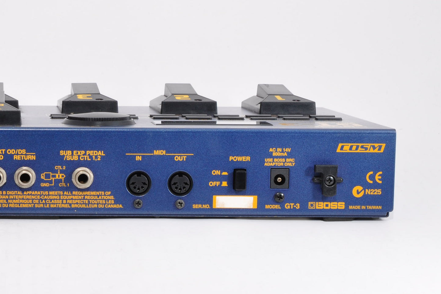 Boss GT-3 Guitar Multi Effects Pedal Processor w/ACadapter Made In Taiwan Used From Japan #626