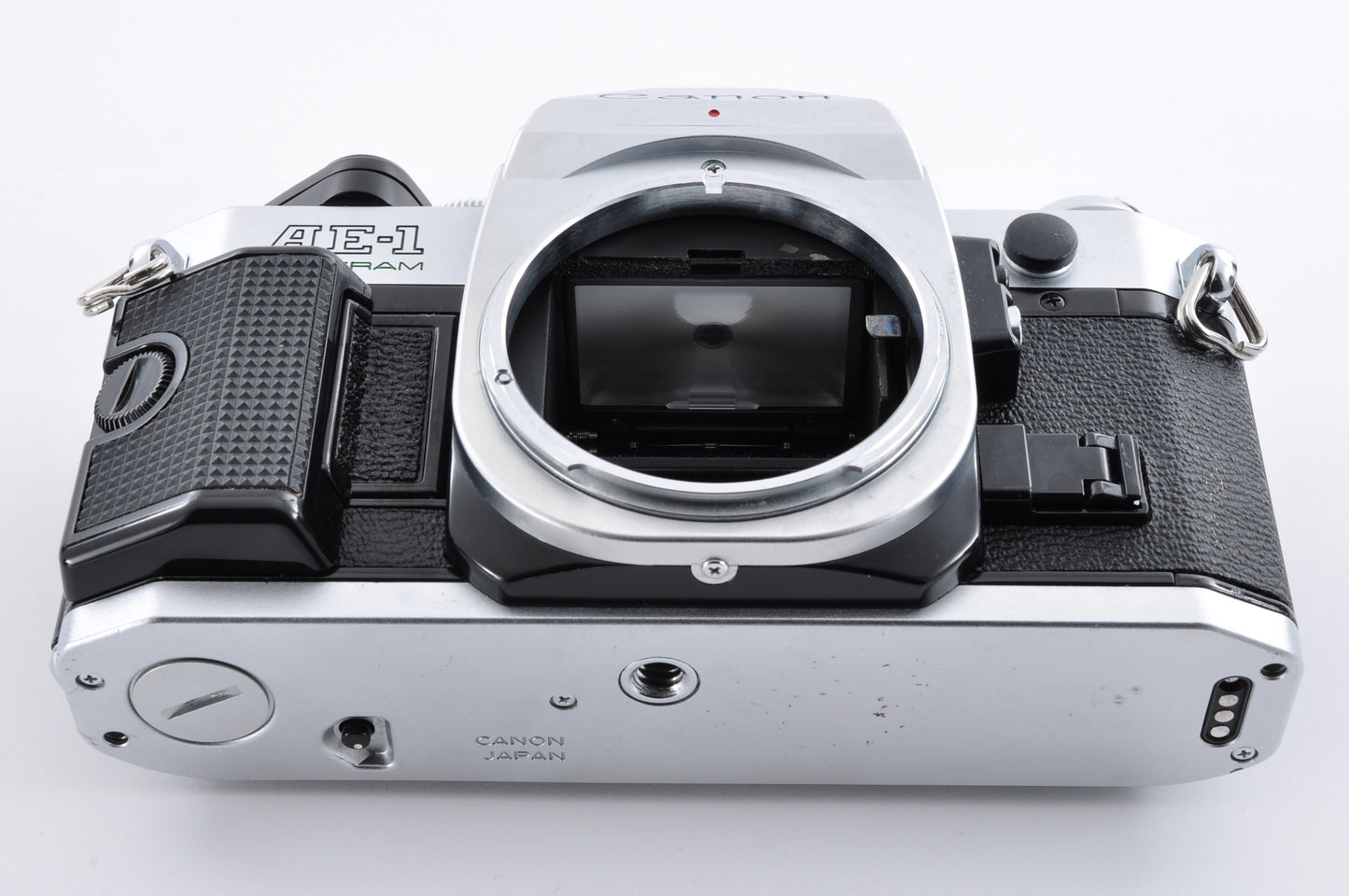 Canon AE-1 Program Silver Maintained SLR 35mm Film Camera NFD 50mm f1.4 From Japan #1226155