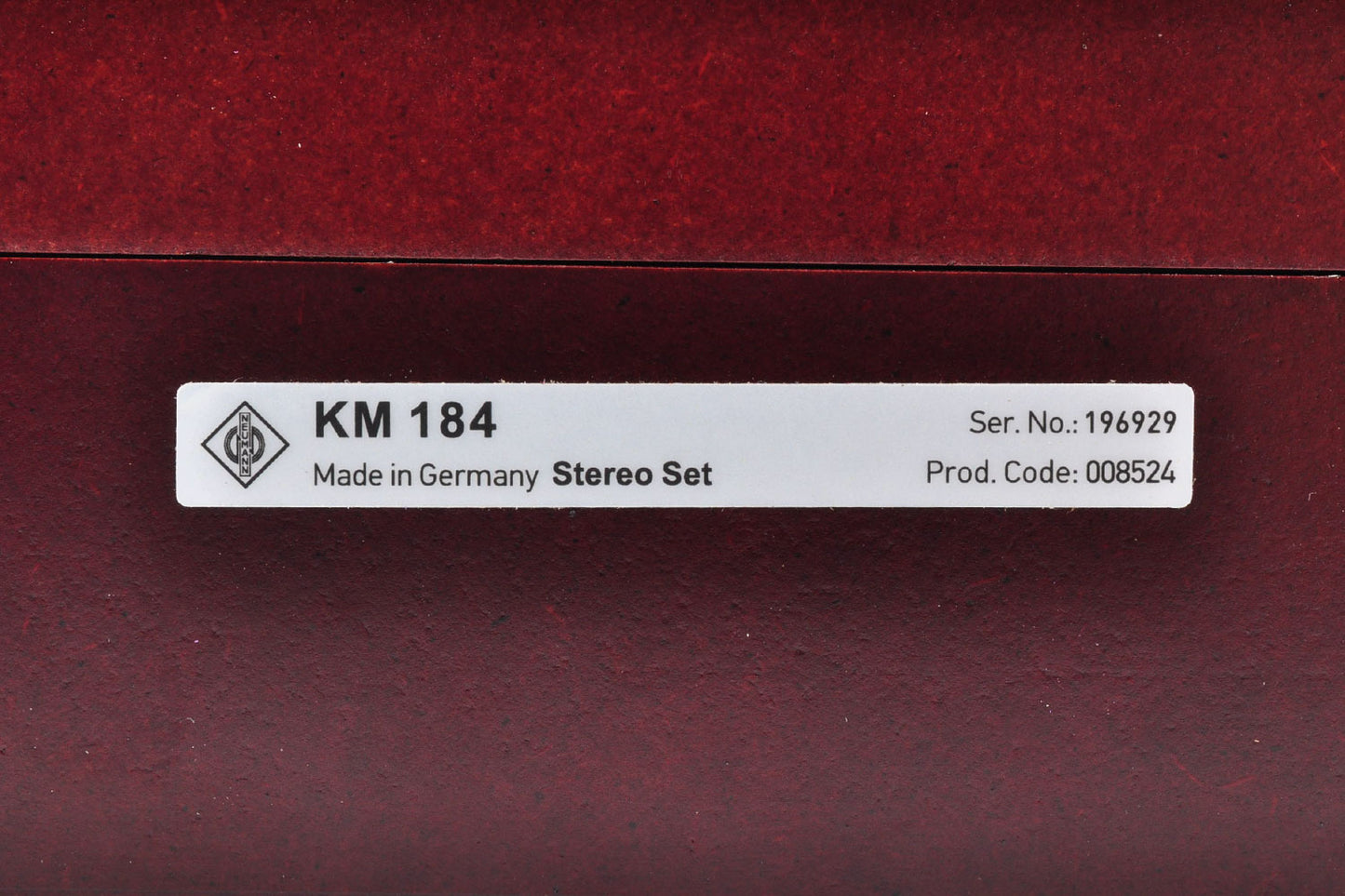 Neumann KM184 Microphone Matched Stereo Pair Matte Black w/Box From Japan #1495196929