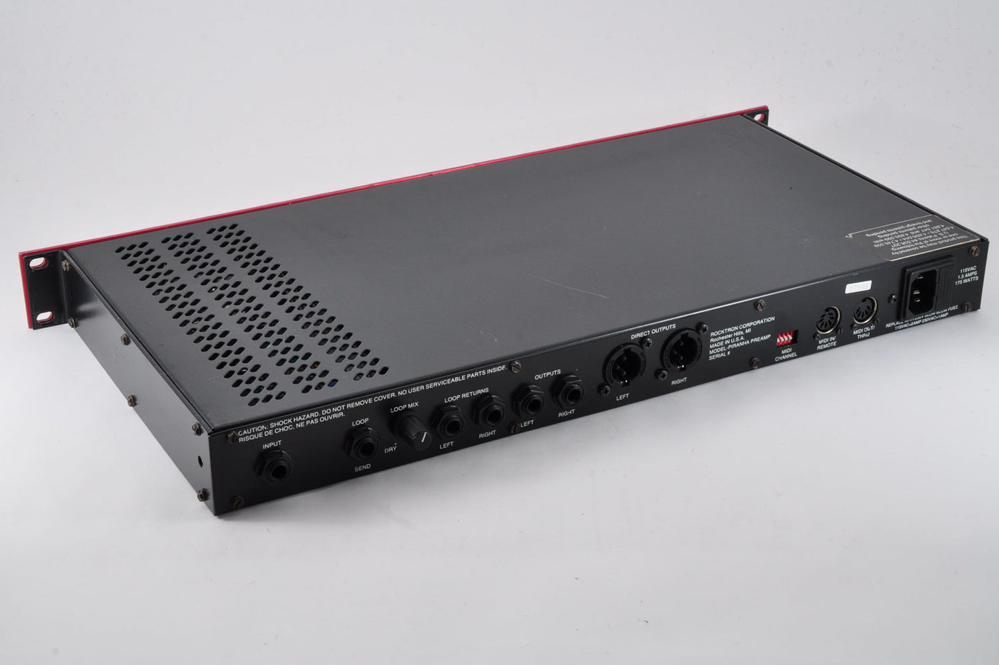 Rocktron Piranha High Voltage Tube Guitar Preamp Rackmount Made In U.S.A. Used From Japan #27549