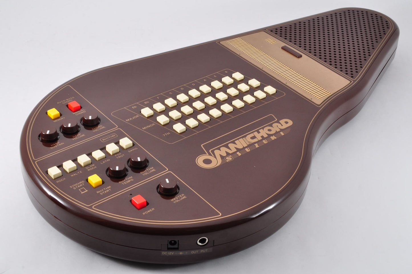 Suzuki OM-27 Omnichord Auto Bass Cord Synthesizer w/Genuine Hard Case Adapter Used From Japan