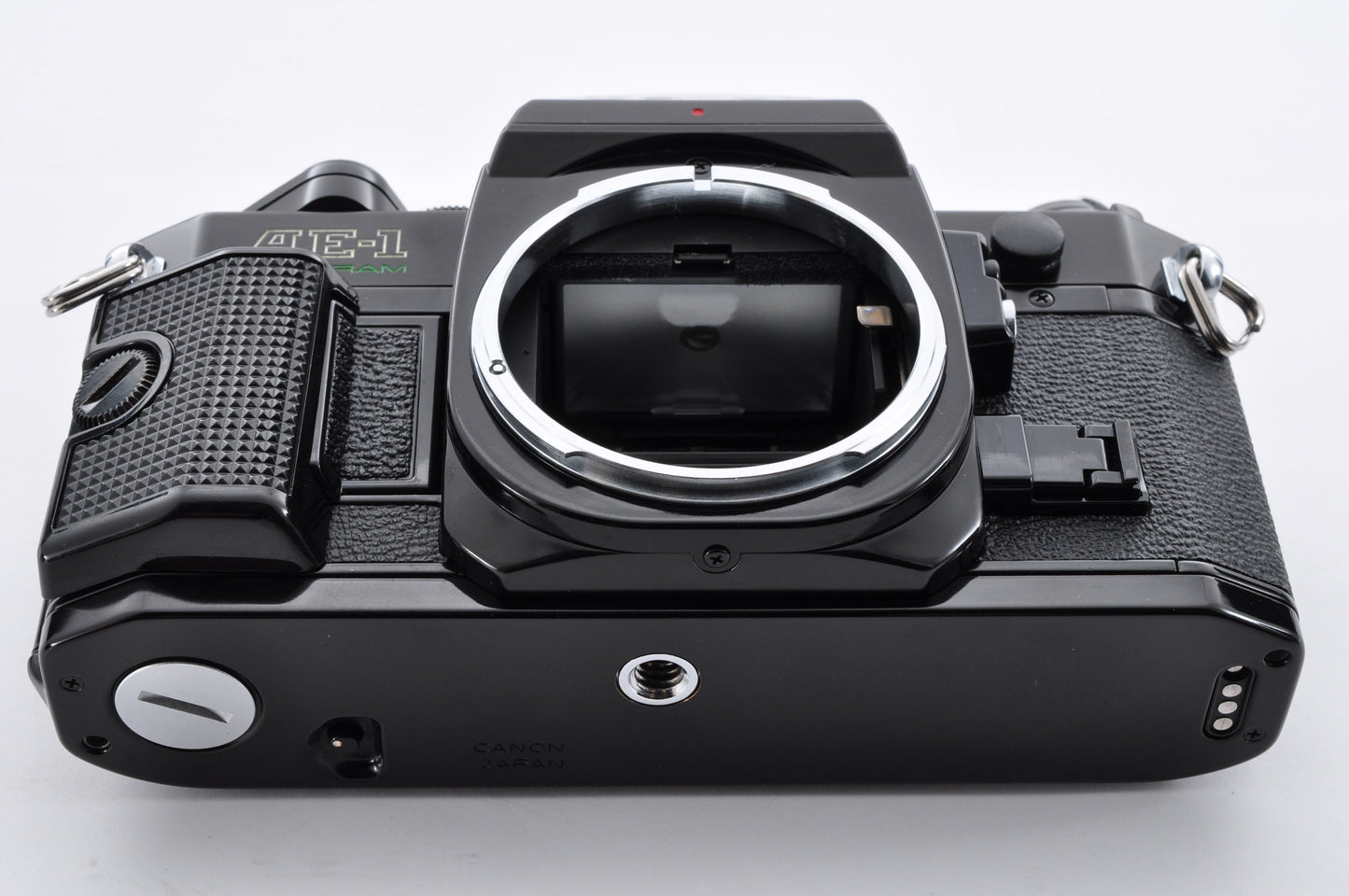 Canon AE-1 Program Black 35mm SLR Camera New FD 50mm F1.4 Maintained From Japan #1099884