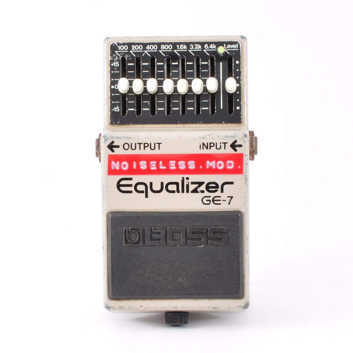 Boss GE-7 Modified Noiseless Equalizer PSA.OK Made In Taiwan 1993 Guitar Effects Pedal Used From Japan #AF07548