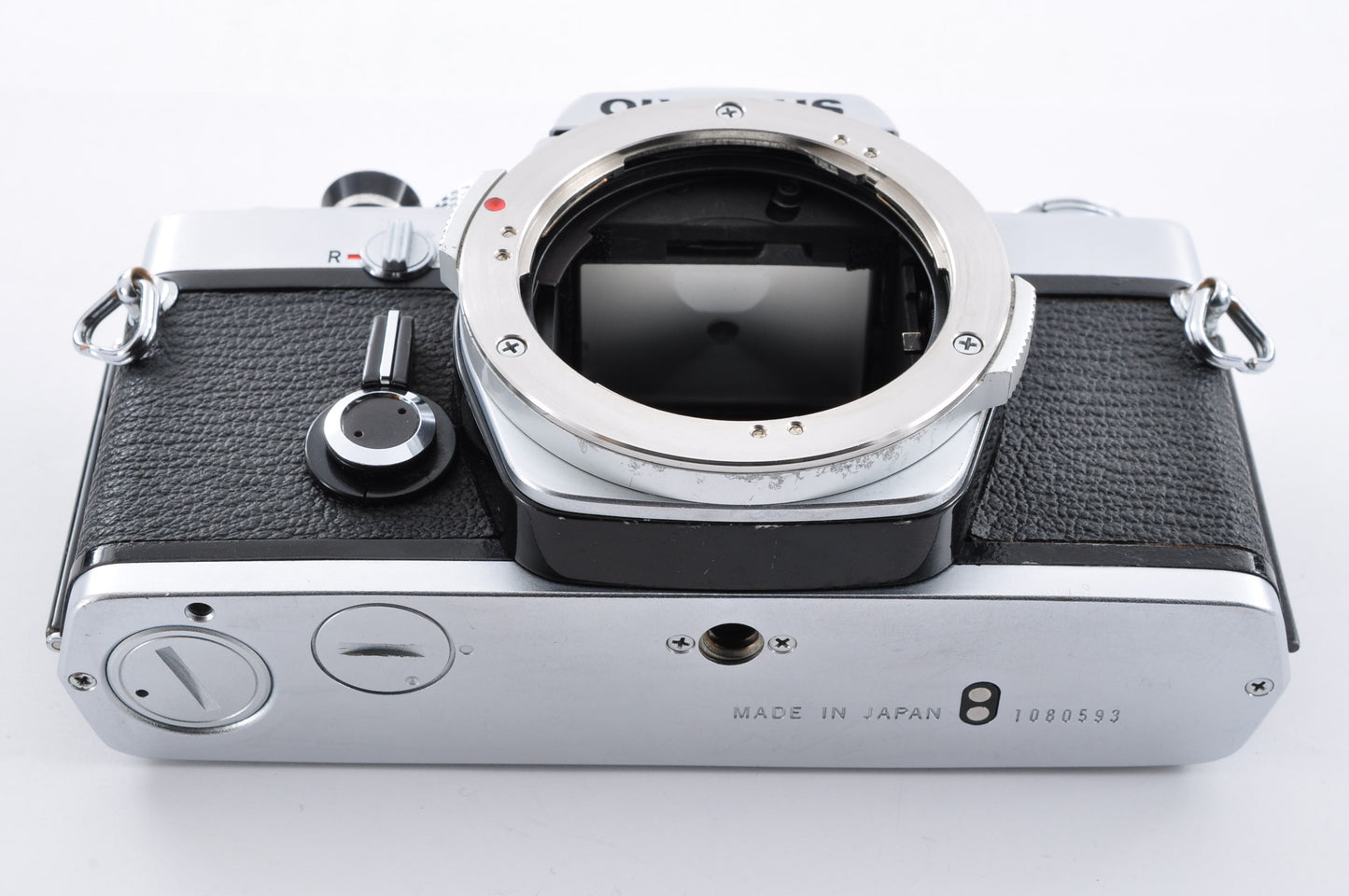 OLYMPUS OM-1 Silver Late model Maintained Meter Works SLR Film Camera From Japan #1080593