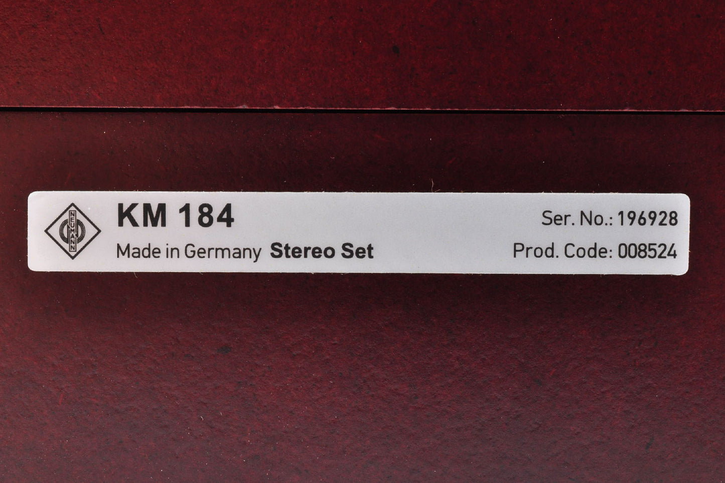 Neumann KM184 (Matte Black) Mic Microphone Matched Stereo Pair w/Box From Japan #1495196928