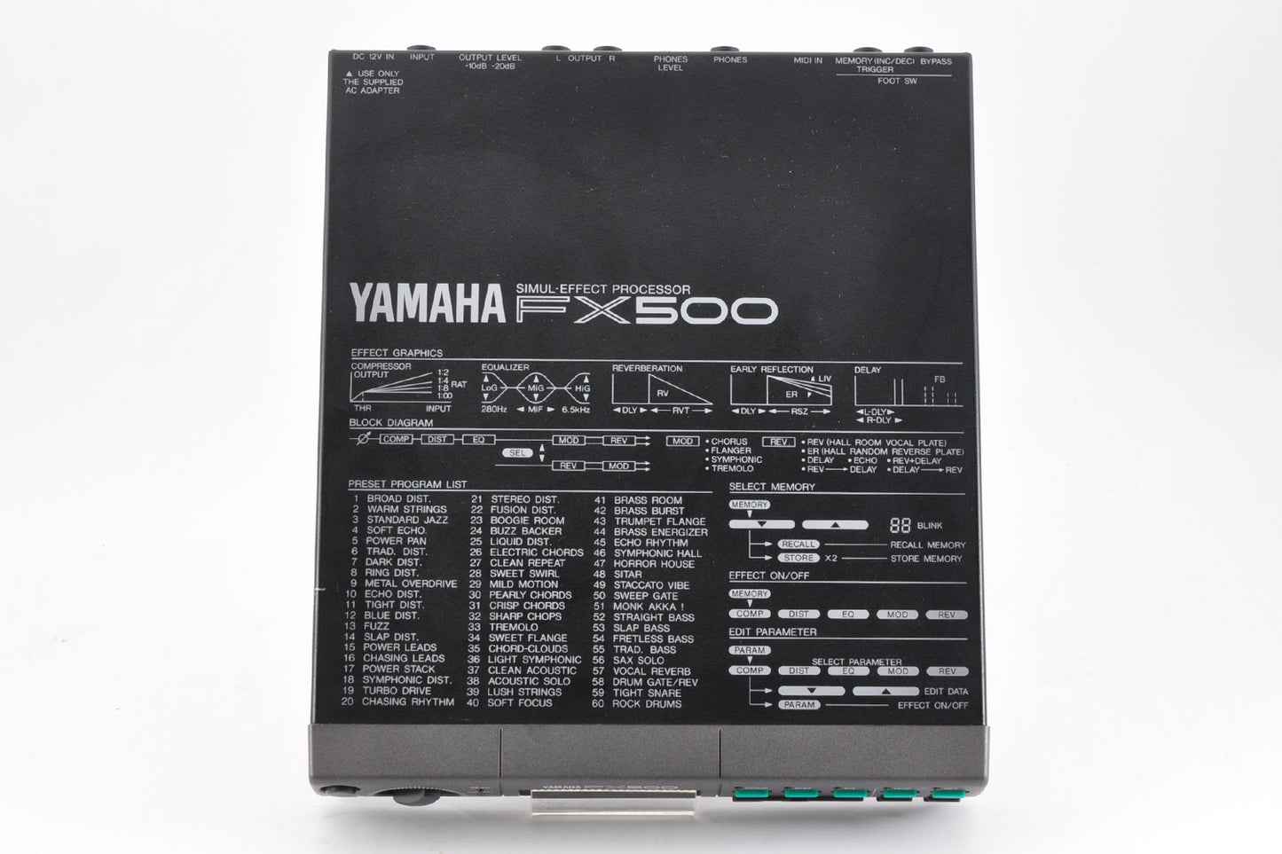 Yamaha FX500 SIMUL-EFFECT Processor Guitar Effect Unit Made In Japan Used From Japan #PX01434