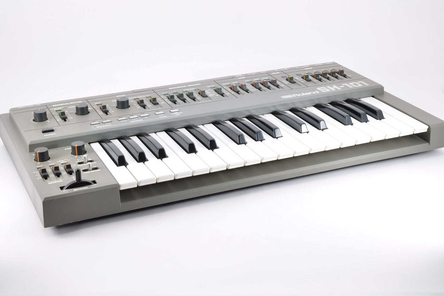 Roland SH-101 Monophonic Analog Synthesizer Keyboard Excellent Condition Used From Japan