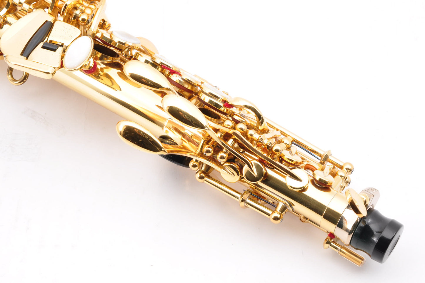 Yamaha YSS-875 Soprano Saxophone M1&M1R Neck w/Hardcase Selmer Mouthpiece Ligature Used From Japan #1592