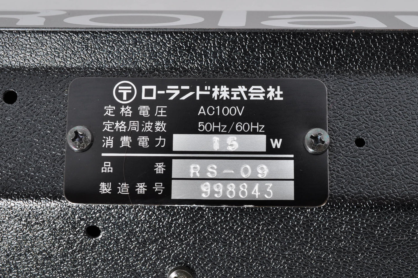 Roland RS-09 Organ Strings Good Condition Analog Keyboard Synthesizer w/Hardcase Used From Japan #998843