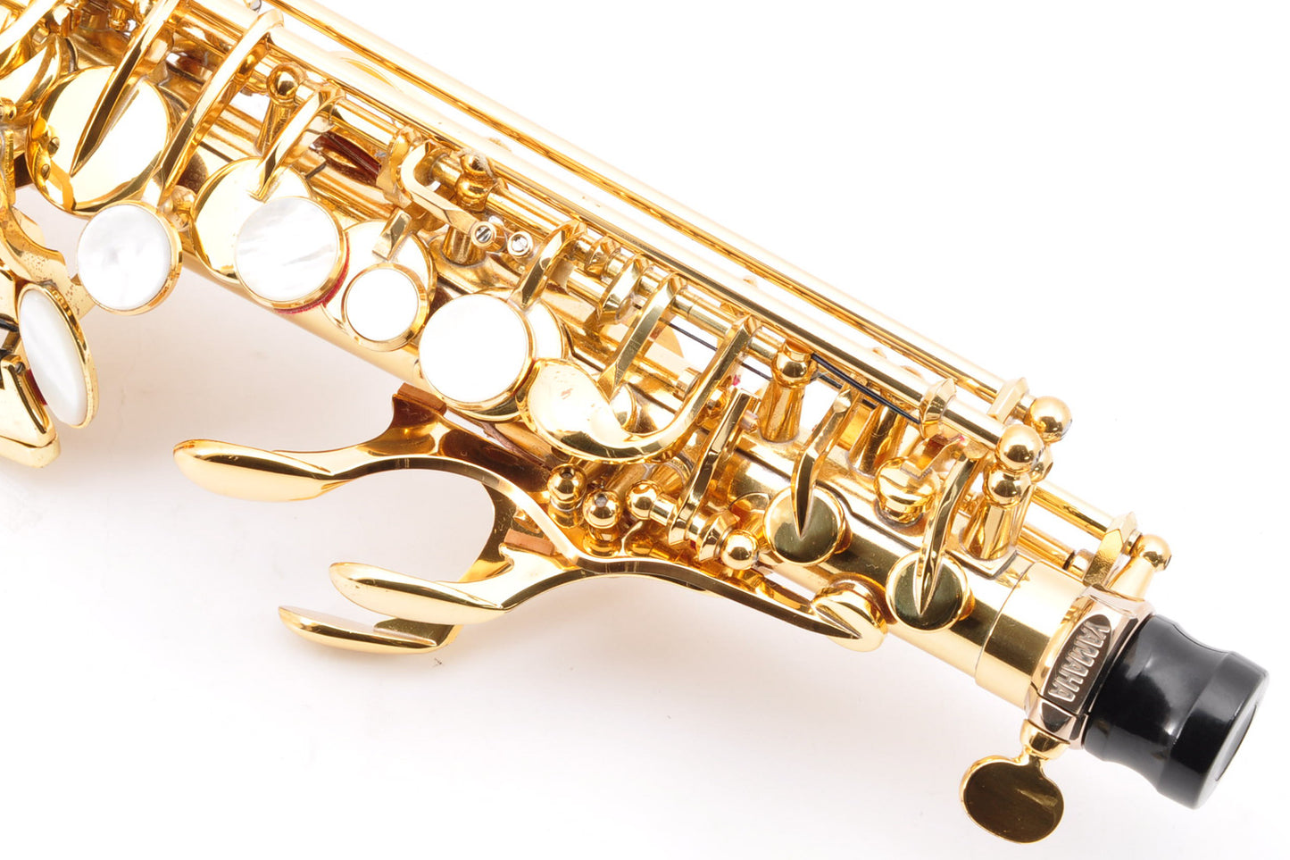 Yamaha YSS-875 Soprano Saxophone M1&M1R Neck w/Hardcase Selmer Mouthpiece Ligature Used From Japan #1592