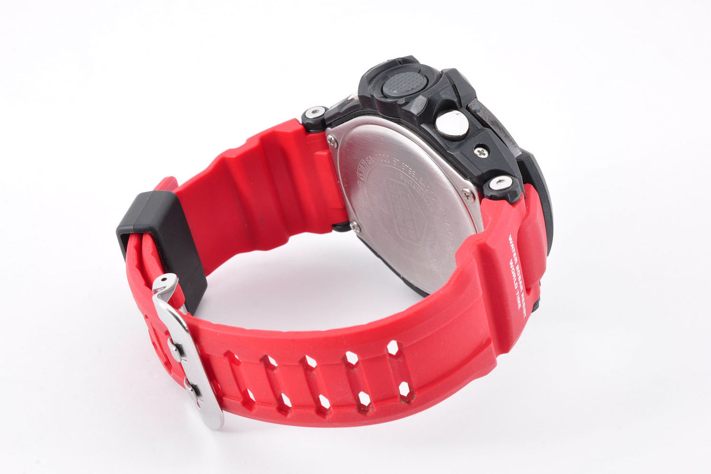 Casio G-Shock GA-1000-4B Aviation Black Dial Red Resin Quartz Men's Watch Used From Japan