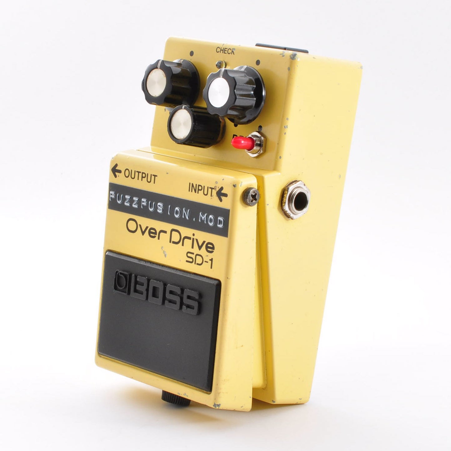 Boss SD-1 Modified FuzzFusion SuperOverdrive Clipping 1N34A&LED3mm Used From Japan #JJ79777