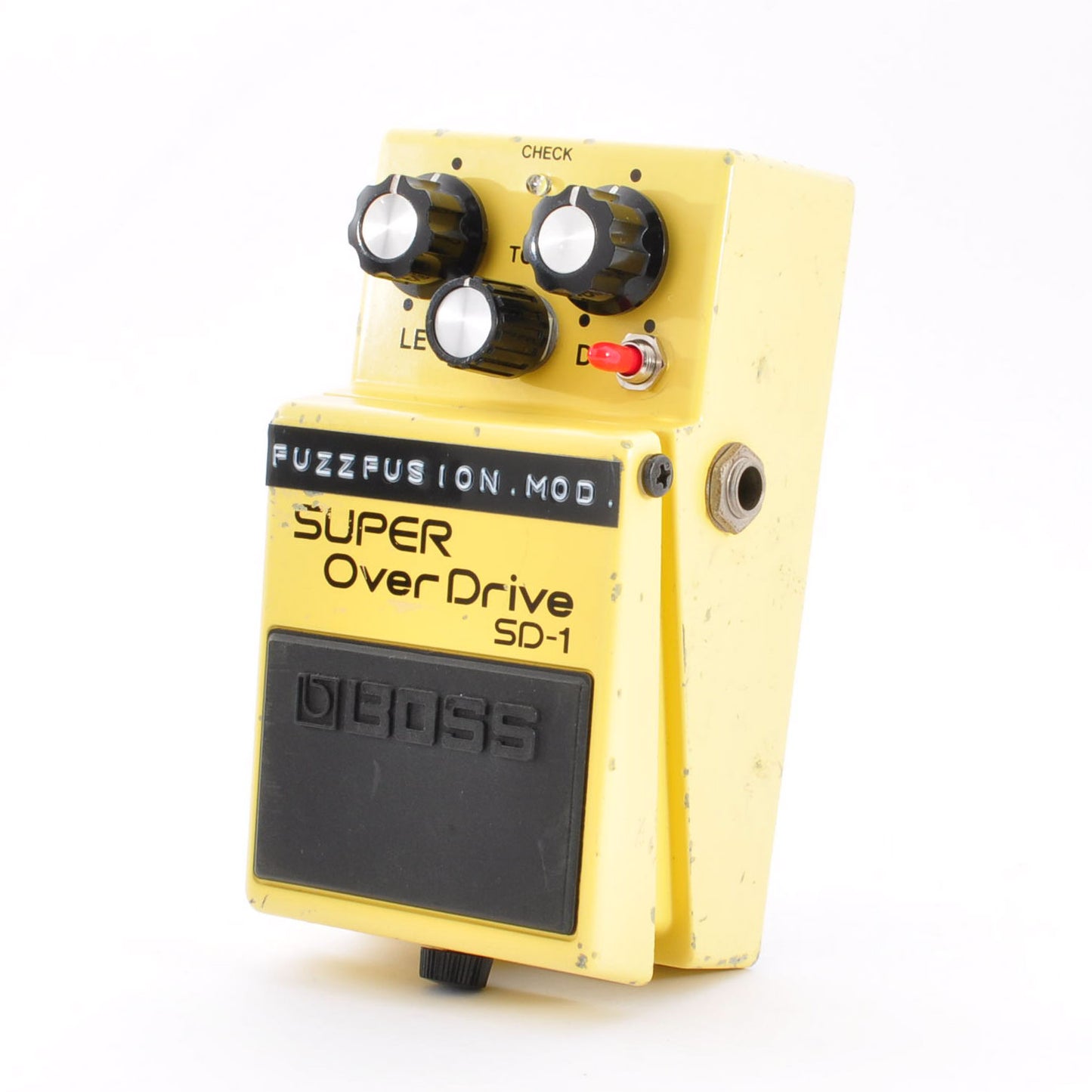 Boss SD-1 Modified FuzzFusion SuperOverdrive Clipping 1N34A&LED3mm Used From Japan #JJ46199