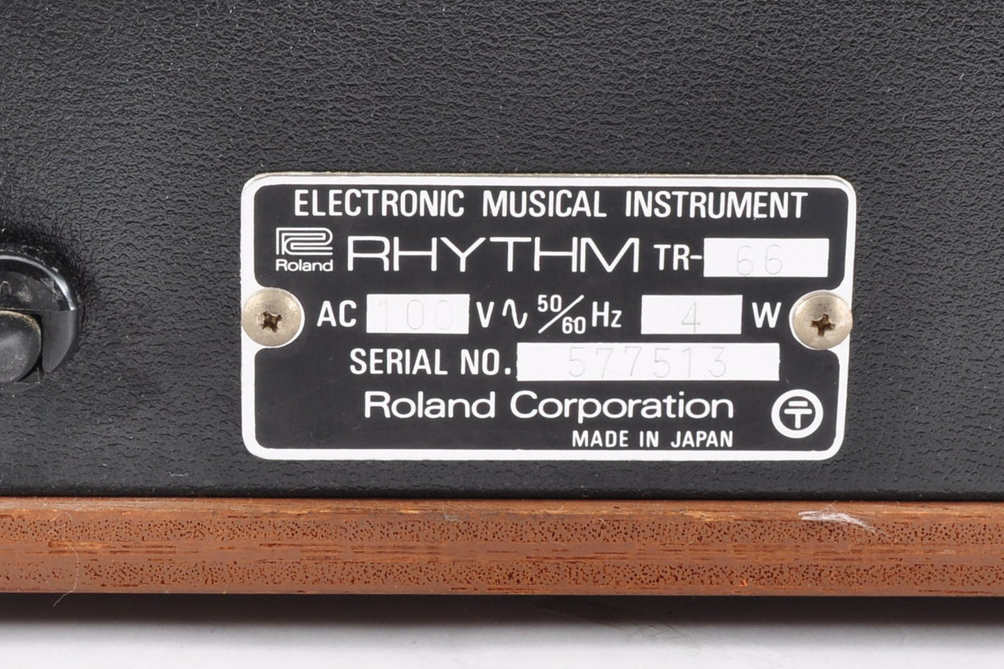 Roland TR-66 Rhythm Arranger Vintage Analog Drum Machine Made In Japan Used From Japan #577513