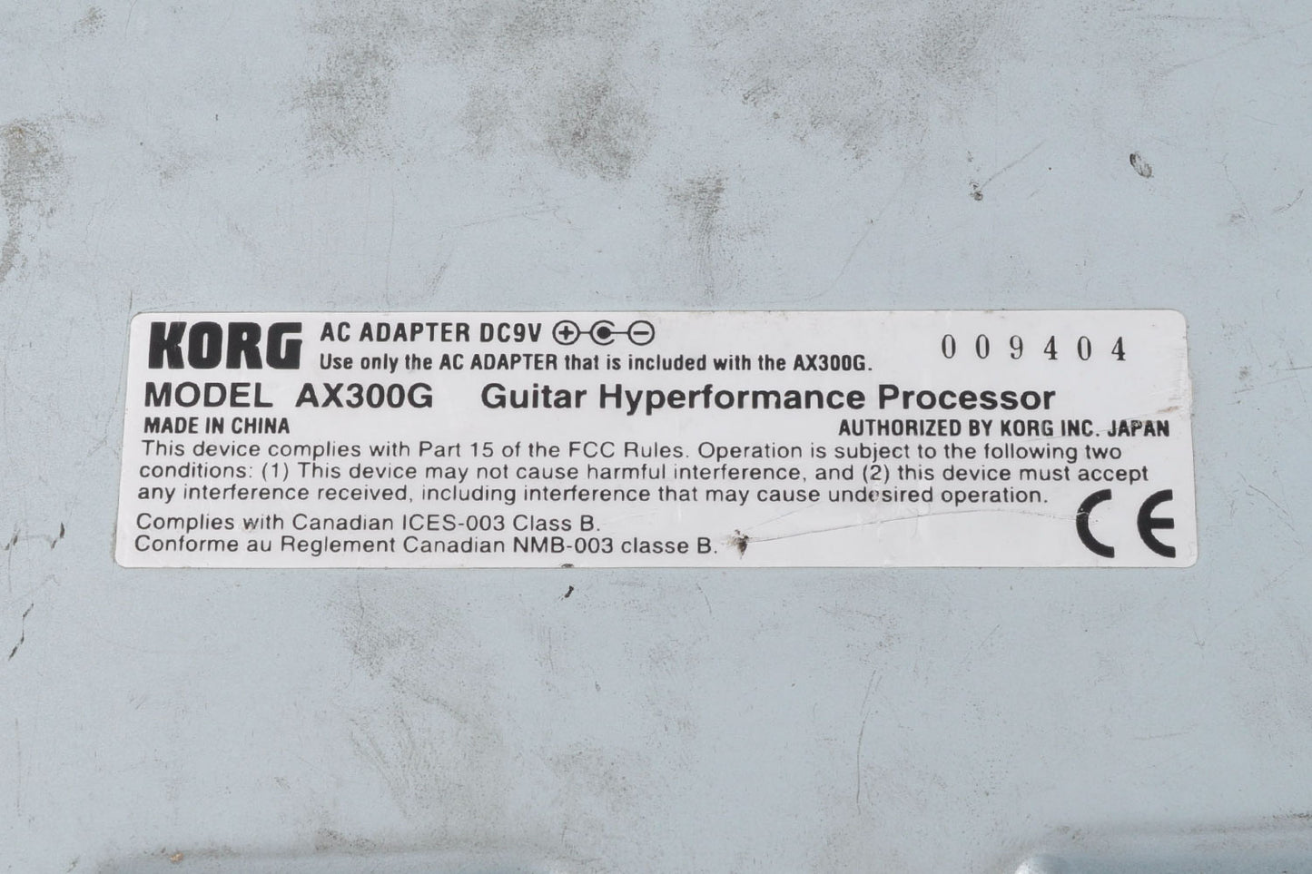 Korg ToneWorks AX300G Guitar Hyperformance Multi Effect Pedal Used From Japan #9404